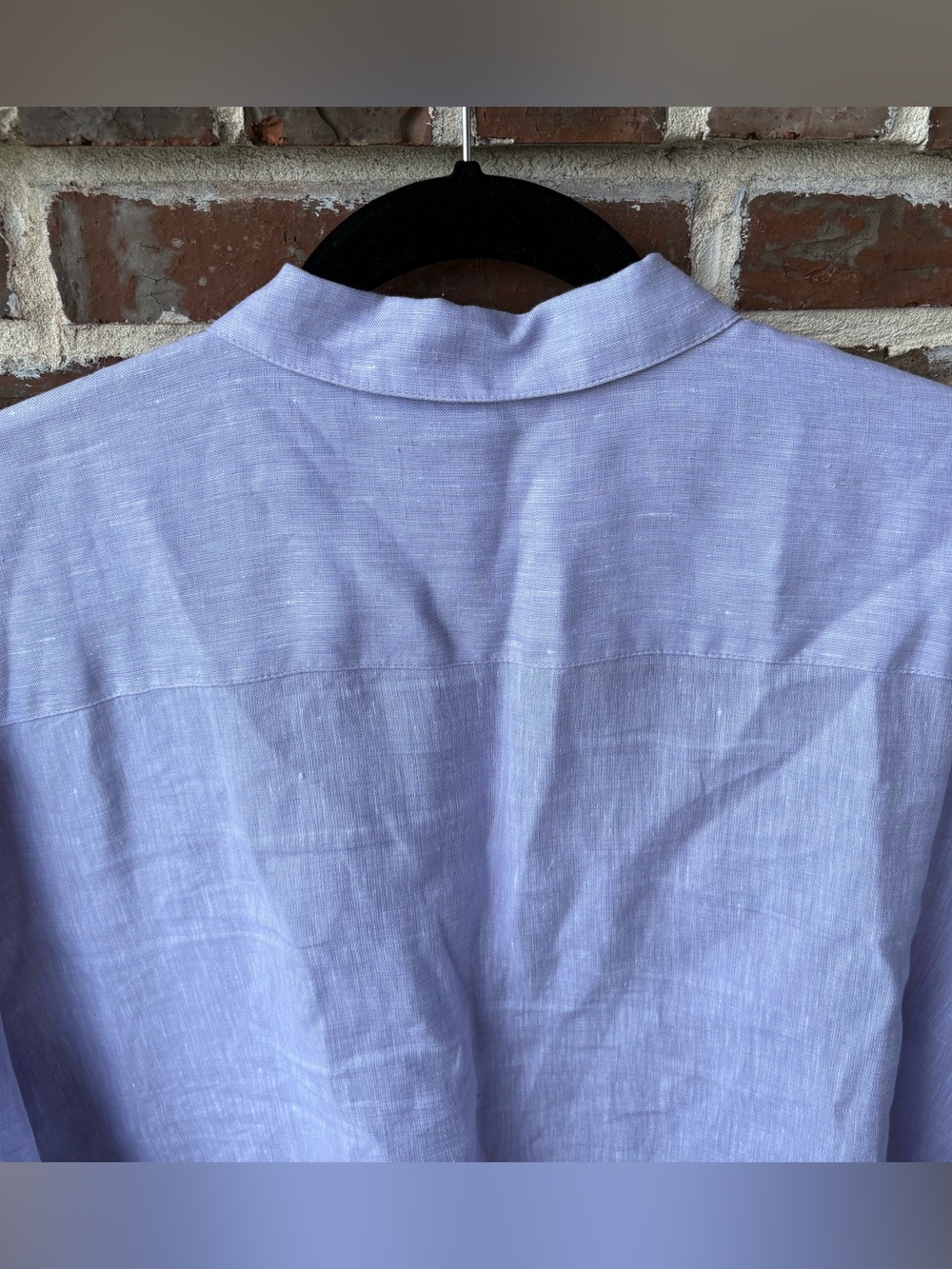 J Jill Love Linen Oversized Button Down Shirt Size MediumLavender - Picture 6 of 16